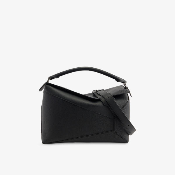 

Сумка на руку Puzzle edge из натуральной кожи большого размера Loewe, черный