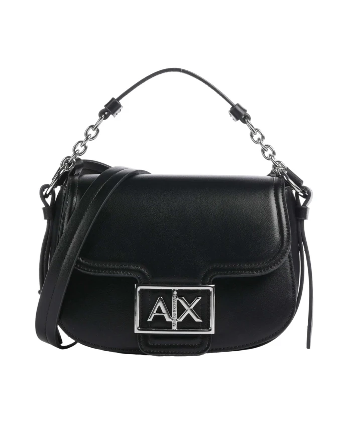 

Элегантная сумка через плечо с магнитной застежкой. Armani Exchange, черный