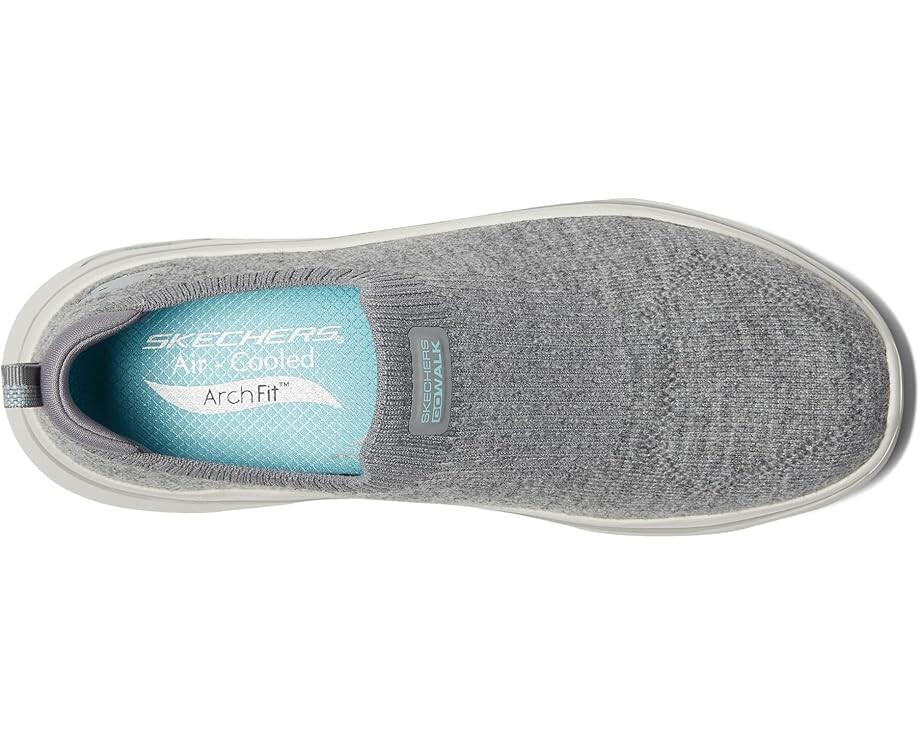 Кроссовки SKECHERS Performance Go Walk Arch Fit 2.0 Eliza, цвет Gray/Turquoise — фото 2