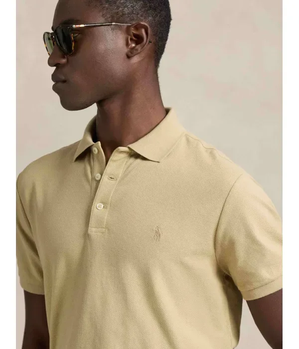 Полюс custom slim fit Polo Ralph Lauren, бежевый — фото 4