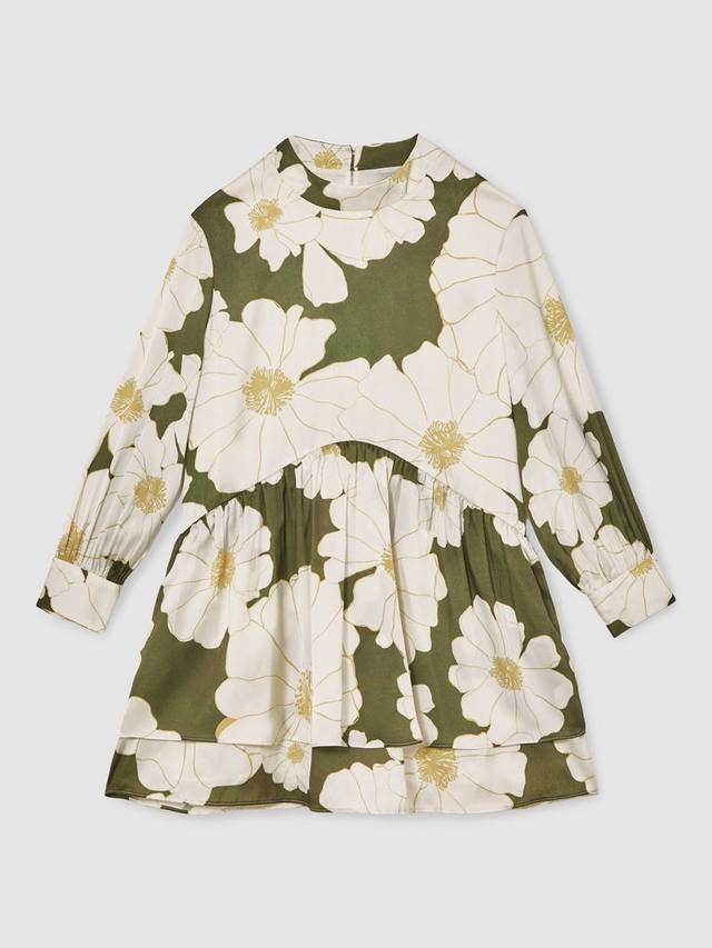 

Детское платье с ромашковым цветочным принтом Reiss, Green