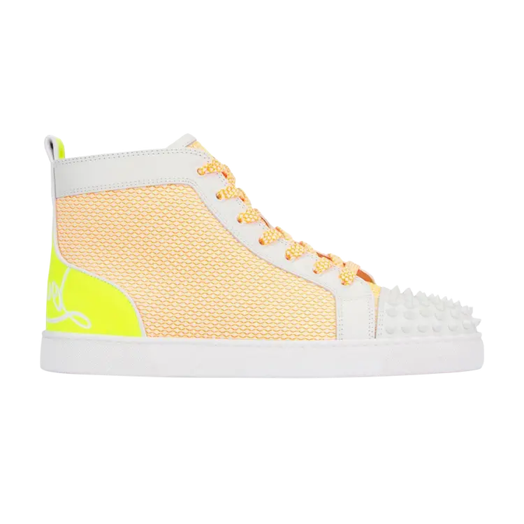 

Кроссовки Christian Louboutin Fun Lou Spikes Flat High 'White Yellow', белый