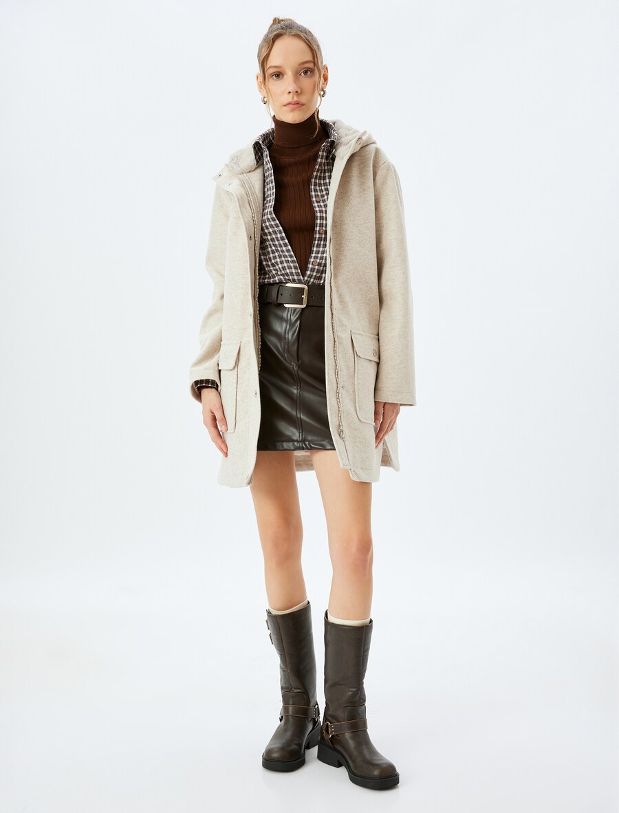 

Демисезонное пальто Koton, Beige