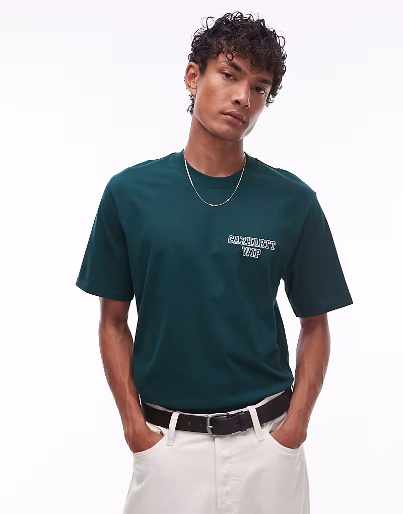 

Футболка Carhartt WIP Alumni, прямого кроя, зеленого цвета