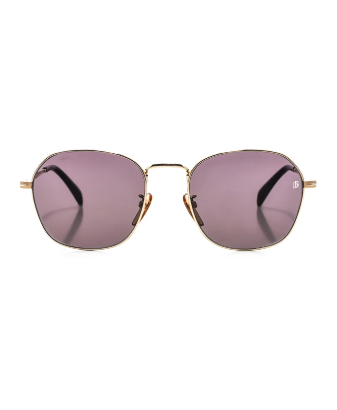 

Квадратные металлические солнцезащитные очки Eyewear By David Beckham, желтый
