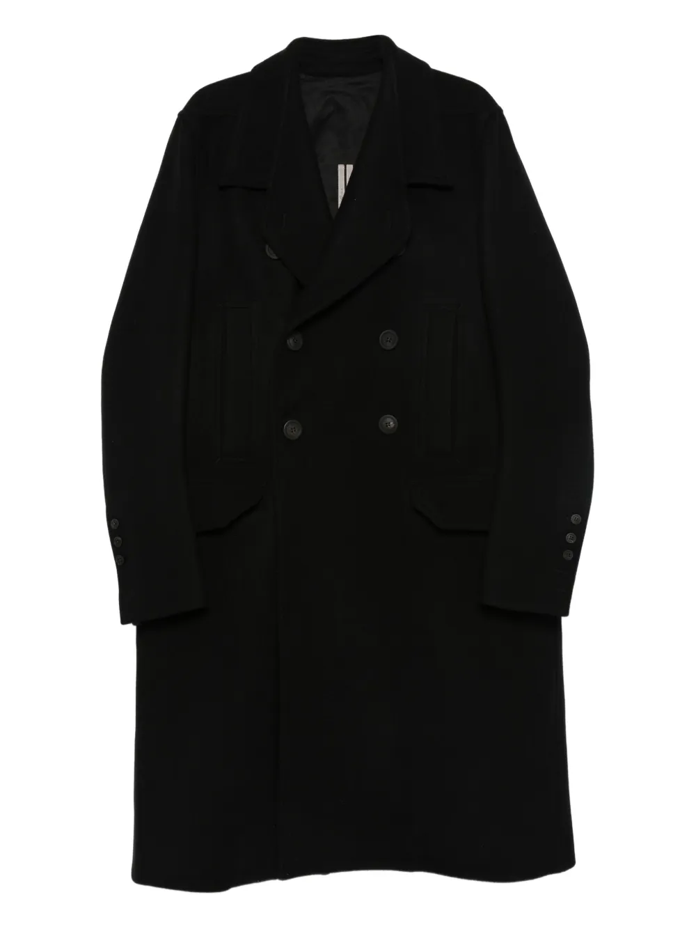 

Двубортное пальто Rick Owens, черный