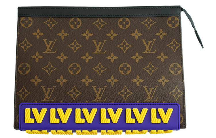 

LOUIS VUITTON Монограммный клатч из ткани унисекс коричневый