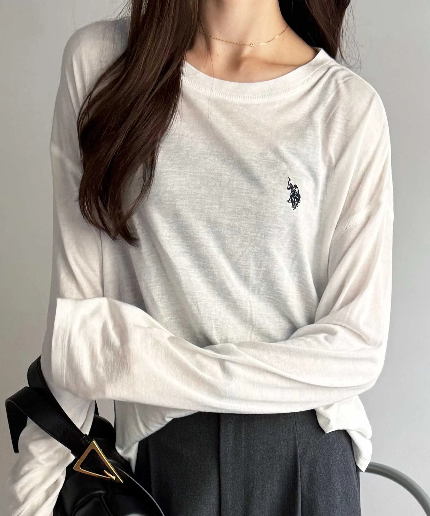 Женская футболка U.S. POLO ASSN. с длинным рукавом — фото 4