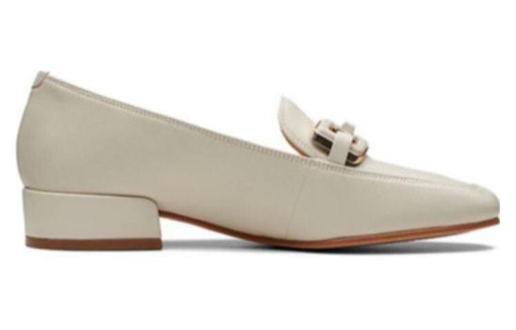Женские повседневные туфли Женские низкие молочно-белые Clarks — фото 2