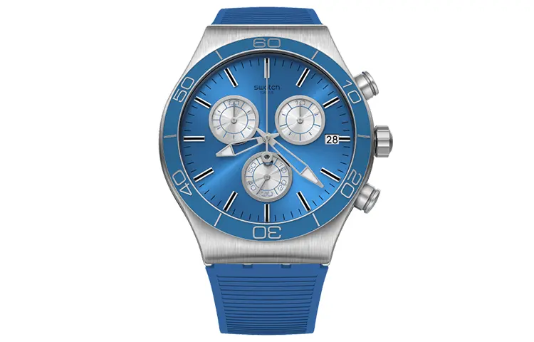 

SWATCH Часы Men 43mm Blue Watch YVS485, Blue
