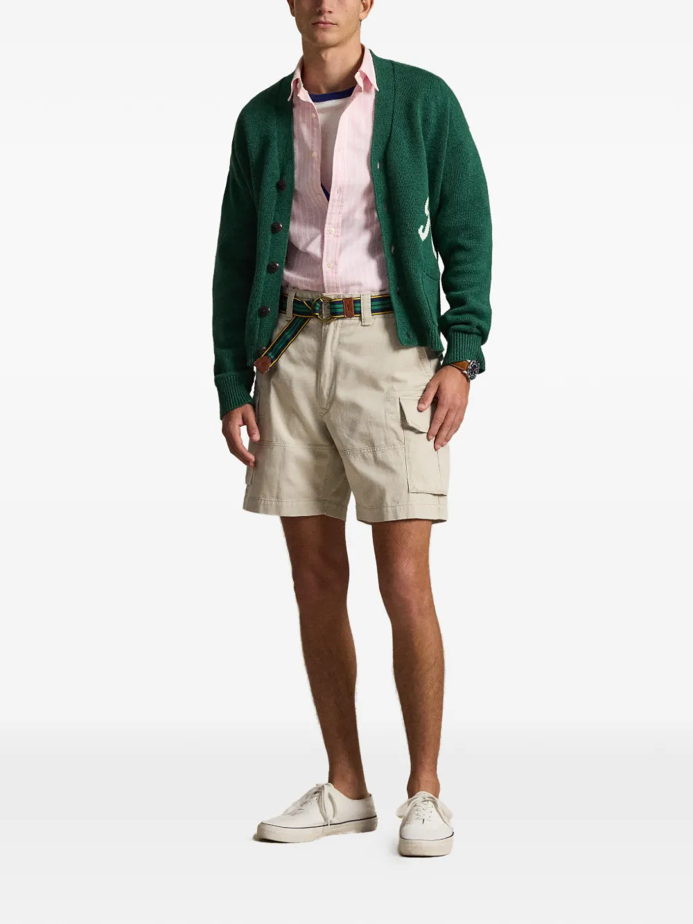 Твиловые карго-шорты Gellar Polo Ralph Lauren, бежевый — фото 2