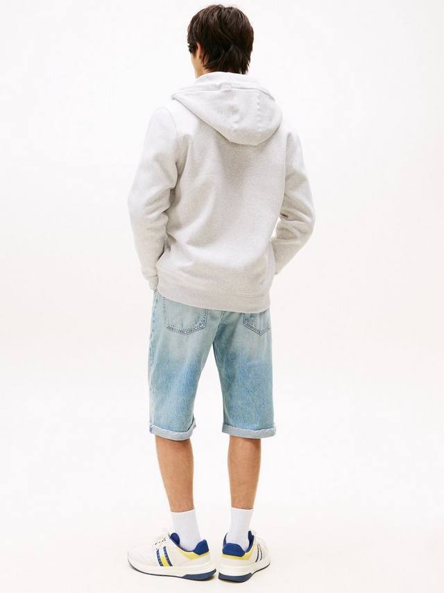 Толстовка с капюшоном из смеси хлопка Tommy Hilfiger, цвет Silver Grey Heather — фото 2