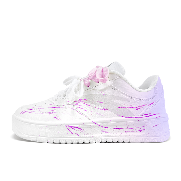 

ANTA Мужские скейтерские кеды Relaxed Slip Resistant Abrasion Resistant низкие фиолетовые