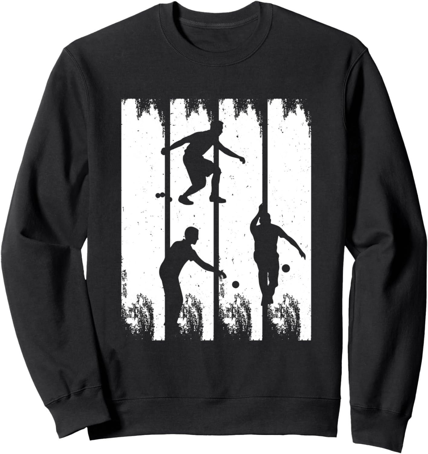 

Силуэт игрока в бочче, силуэт бочче, толстовка с изображением бочче Bocce Ball Player Boccia Player, черный