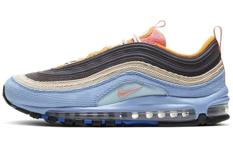 

Вельветовые кроссовки Nike Air Max 97 светло-синие