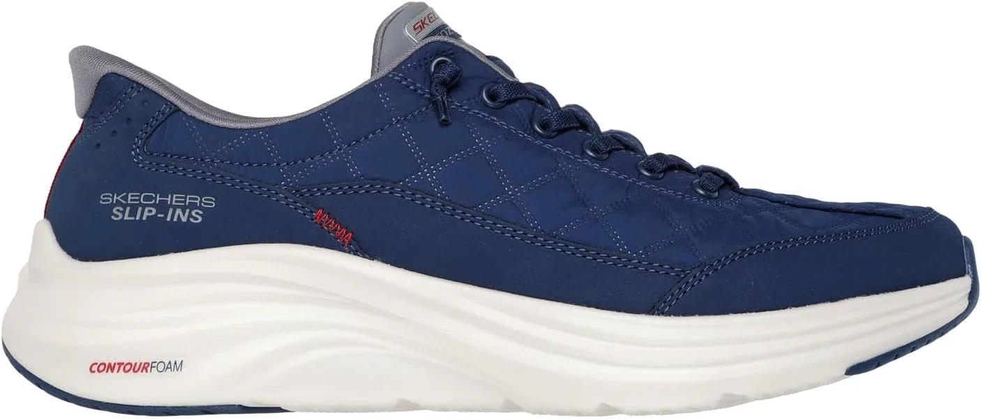 Мужские обувь Skechers Contour Foam с удобной посадкой и легким надеванием, темно-синий/серый — фото 3