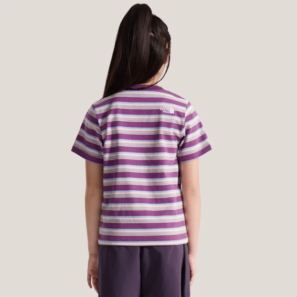 Детская футболка с круглым вырезом THE NORTH FACE, MK2/Purple Stripes — фото 3