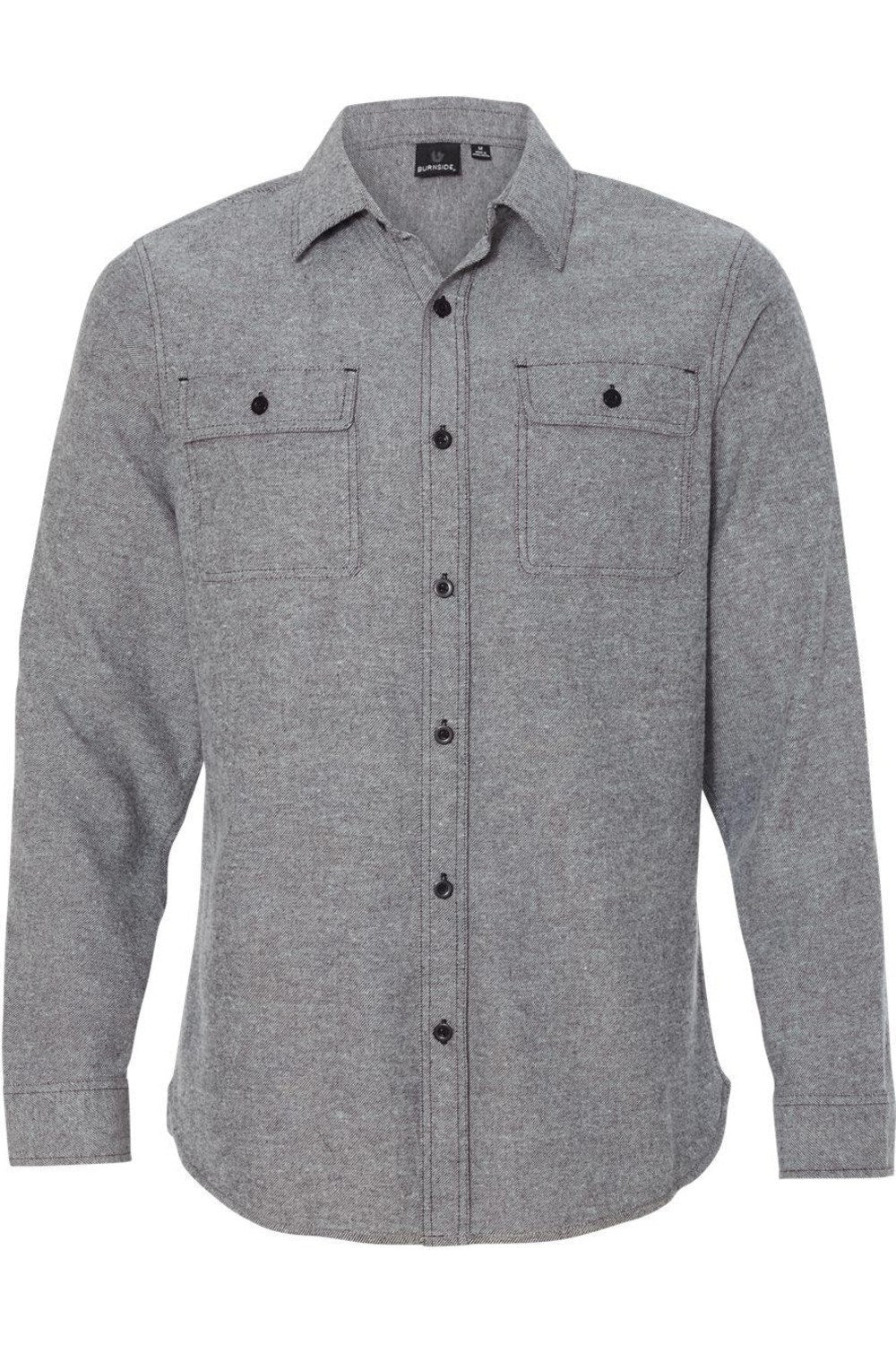 

Рубашка Burnside Solid с длинным рукавом из фланели, цвет heather grey