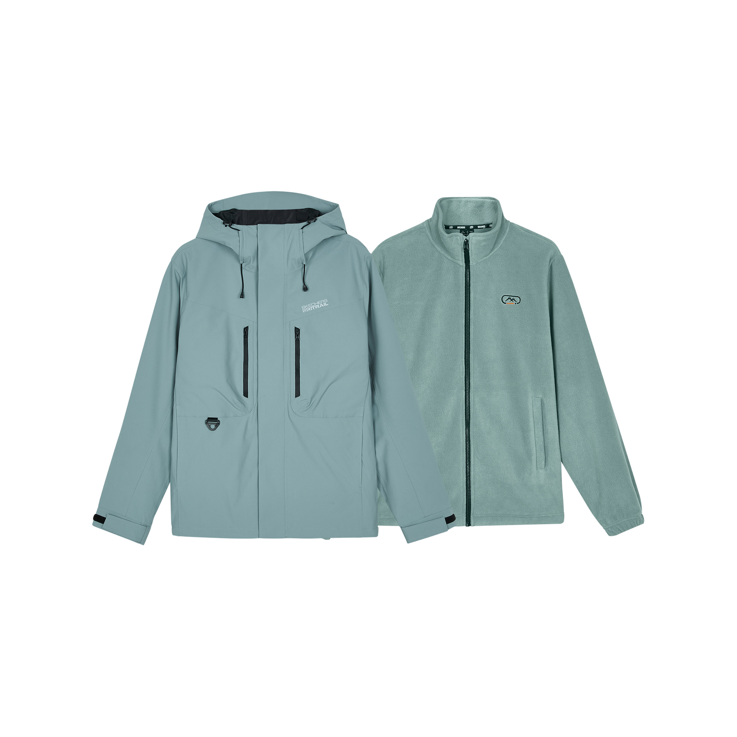 

Skechers Теплый ветровка Мужской Свинцово-зеленый, Lead Green/037B