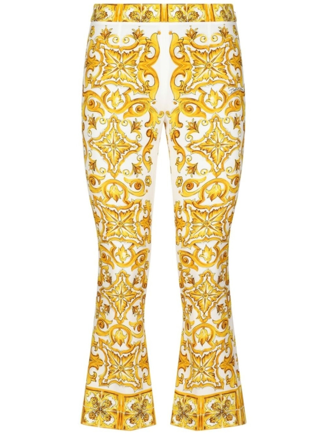 

Dolce & Gabbana брюки с принтом Majolica, желтый