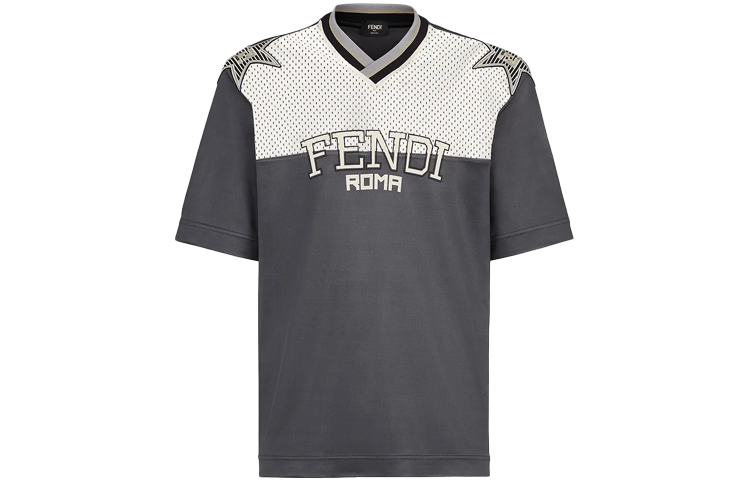 Футболка мужская серая FENDI — фото 2