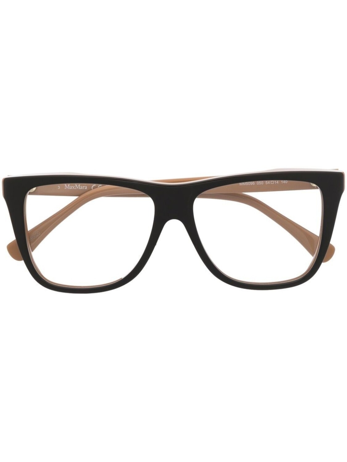 

Очки в квадратной оправе Max Mara Eyewear, коричневый