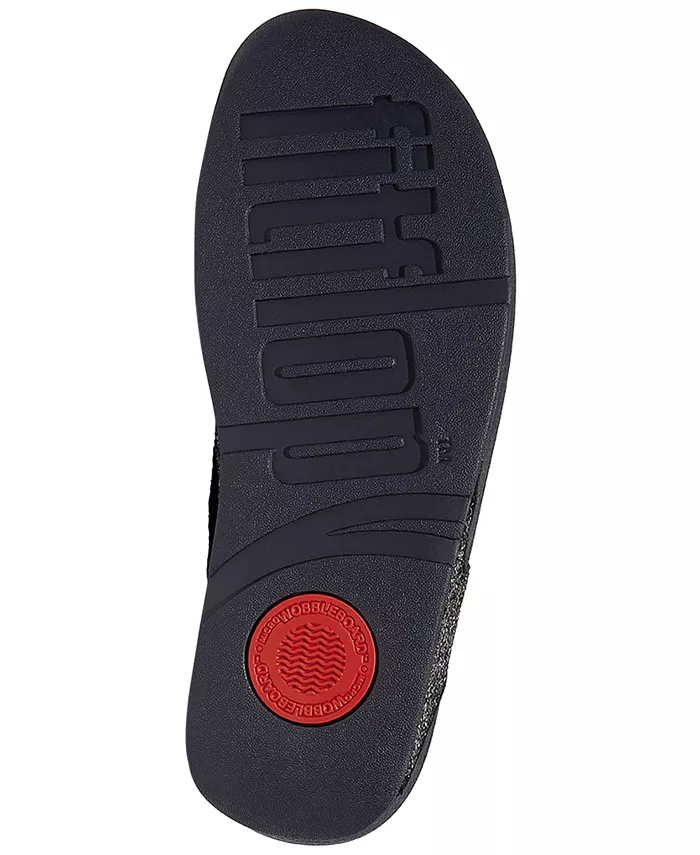 Женские блестящие босоножки-танкетки Lulu Multi-Tonal Fitflop, синий — фото 4