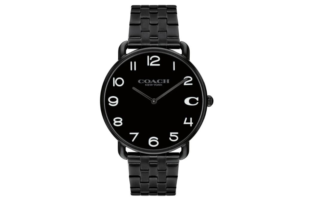 

COACH Часы кварцевый механизм нержавеющая сталь браслет из нержавеющей стали черный циферблат unisex