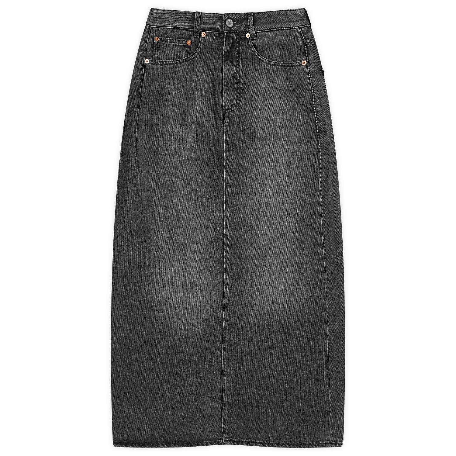 

Юбка макси Mm6 Maison Margiela Denim Maxi Skirt, серый