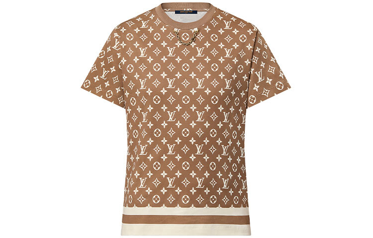 

Футболка женская Louis Vuitton с логотипом, коричневый