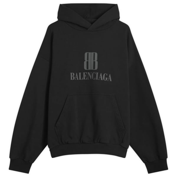 

Толстовка средней посадки Nano BB Logo Dry Molleton Balenciaga, черный