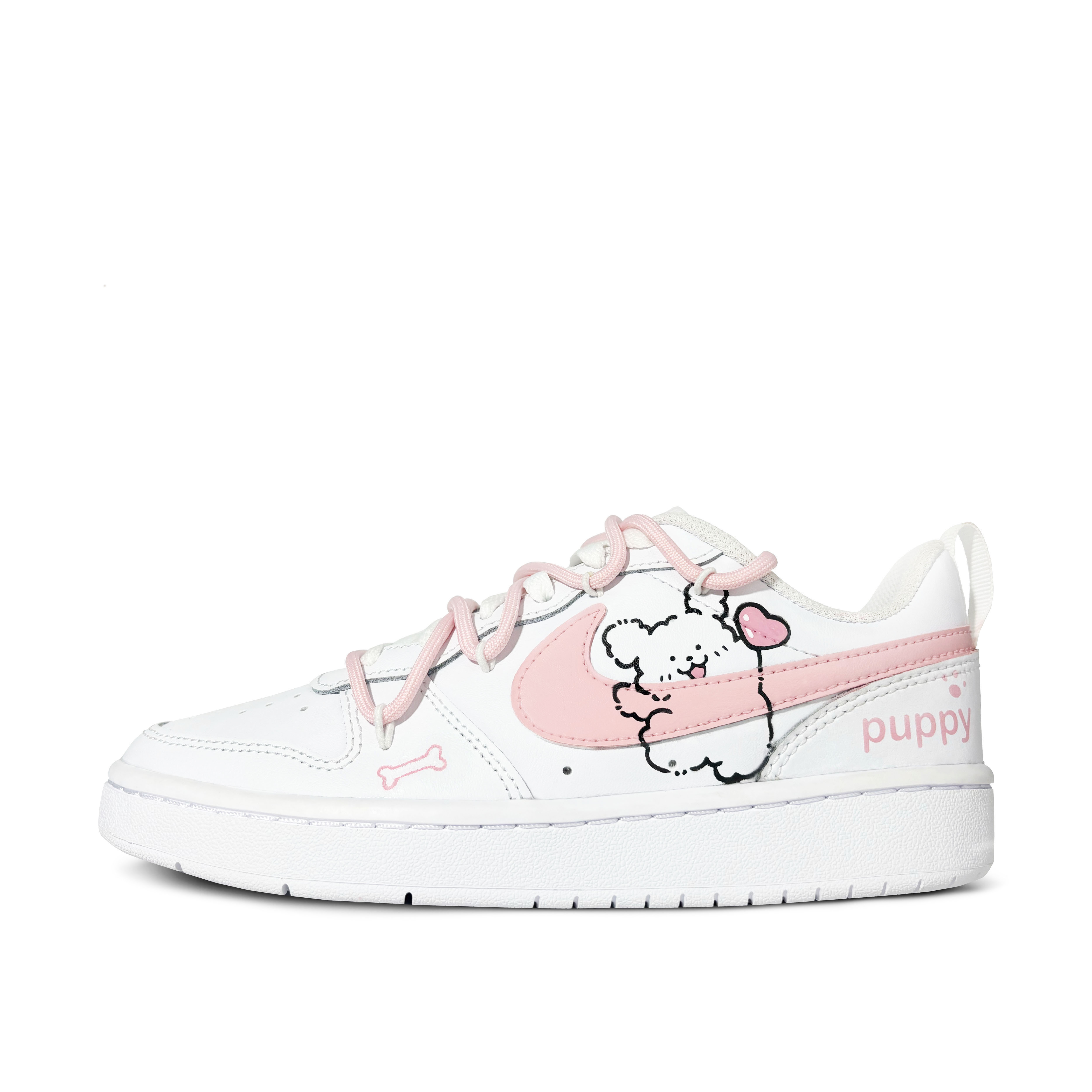 

Детские кроссовки для скейтбординга Court Borough Low 2 Low Top для подростков Nike, розовый/белый