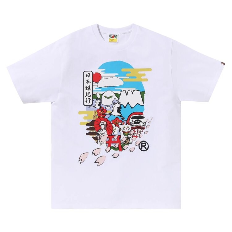 

Футболка BAPE Japan Culture Ape Head 'White', белый
