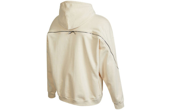 Толстовка Men's adidas Solid Color Sports Yellow White, белый — фото 2
