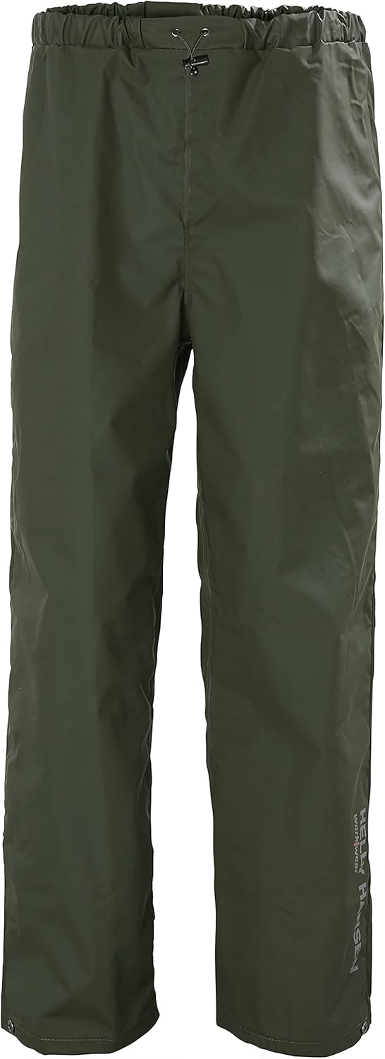 

Helly-Hansen Workwear Mandal водонепроницаемые дождевые штаны для мужчин - дождевая экипировка из ПВХ-полиэстера с удобной активной посадкой Helly Hansen, 480 Army Green