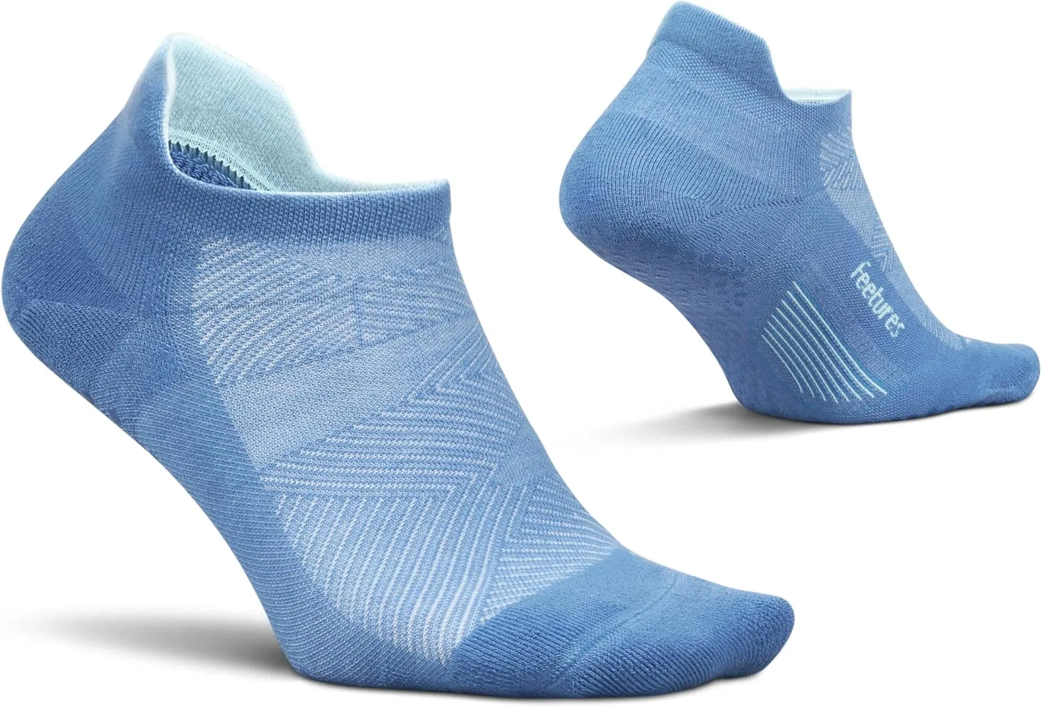 Носки с грипперами Feetures Elite Max Cushion Grip No Show Tab, Flex Blue