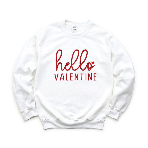 

Свитшот Hello Valentine Cursive Simply Sage Market, White, Белый, Свитшот Hello Valentine Cursive Simply Sage Market, White