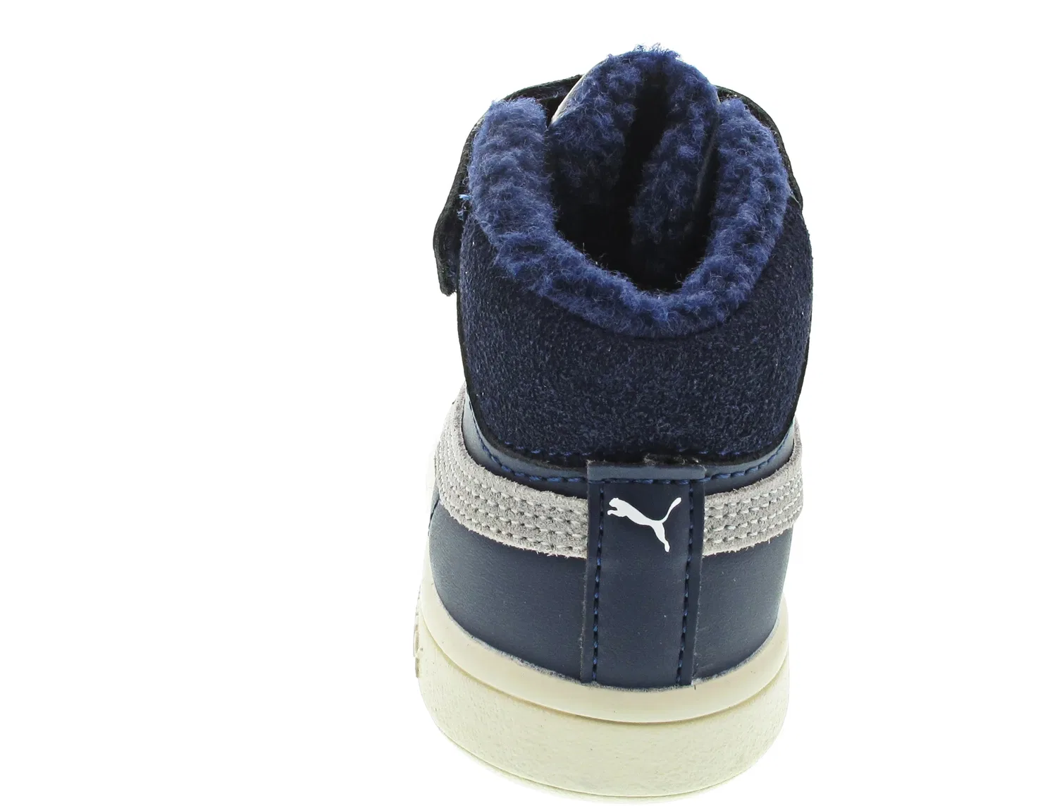 Сникерсы высокие Smash v2 Mid L Fur V PS Puma, синий — фото 2