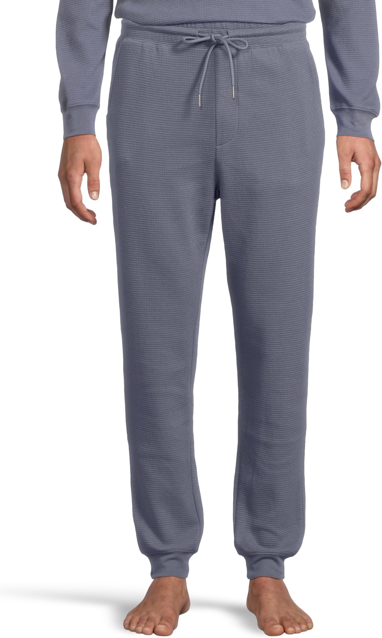 

Брюки Barefoot Dreams Malibu Collection Waffle Knit Joggers, Cosmic Blue