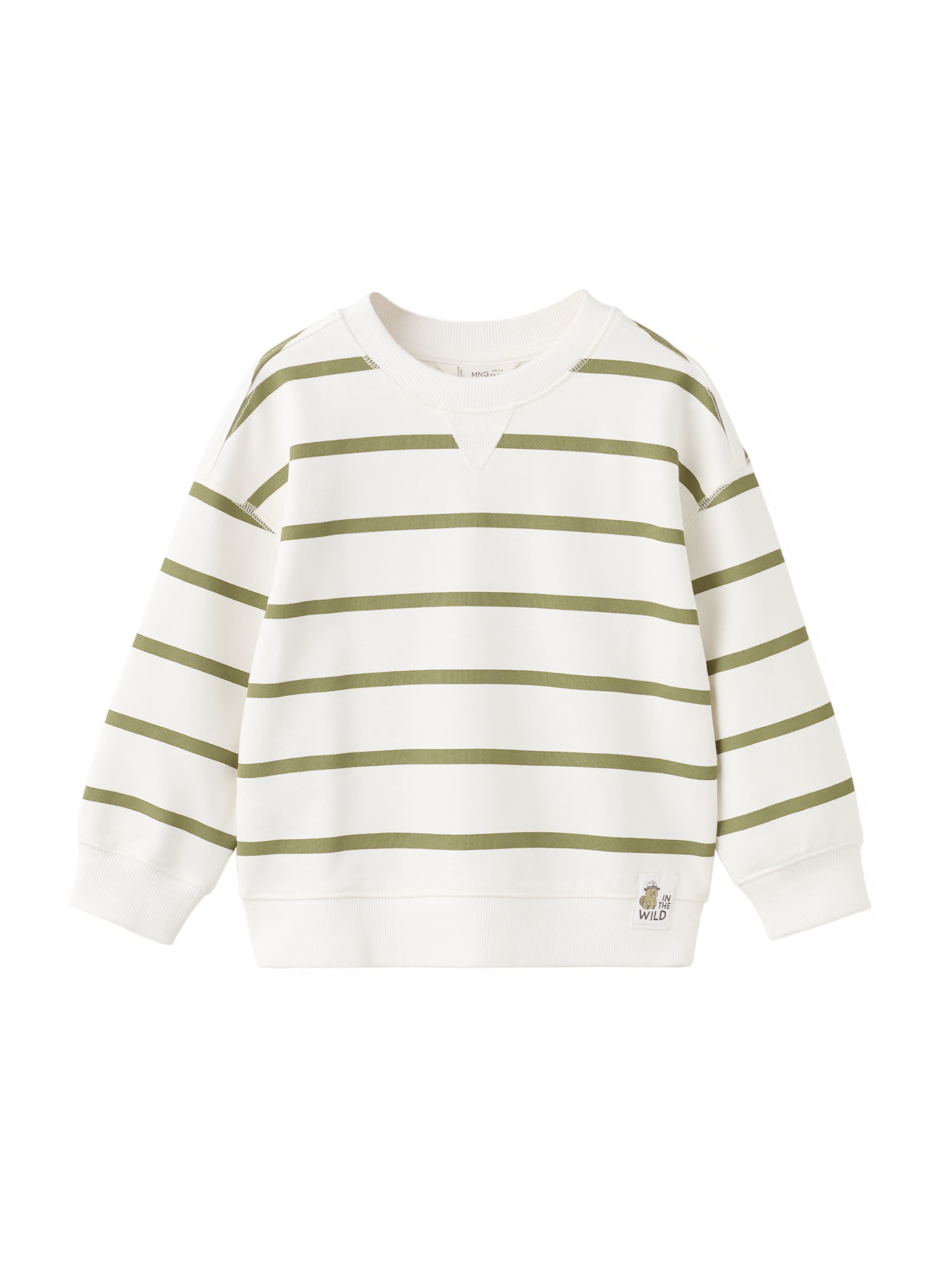 

MANGO KIDS Толстовка 'EHAPPY' в цвете хаки