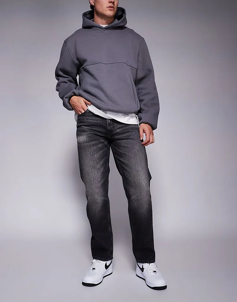 

Прямые джинсы-стрейч черного цвета ASOS DESIGN