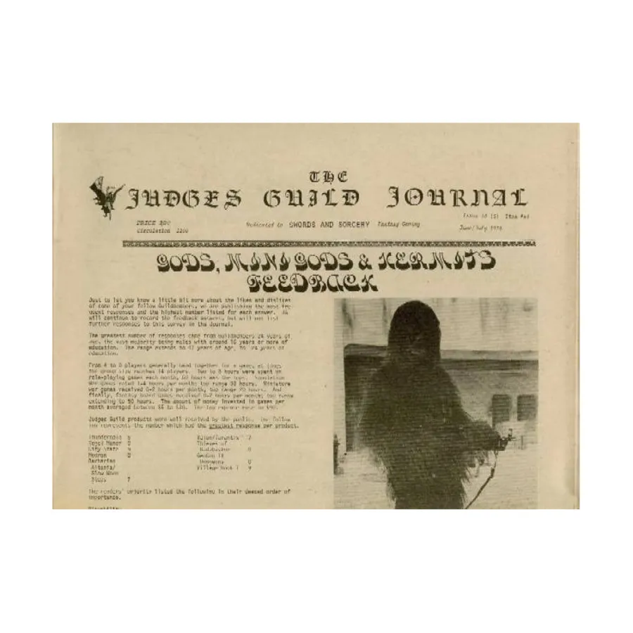 

Журнал #10 "Installment S", Judges Guild Journal