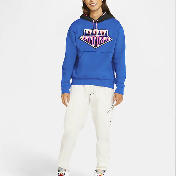 Толстовка Air Jordan Sport DNA Casual Sports Pullover Blue, синий — фото 3