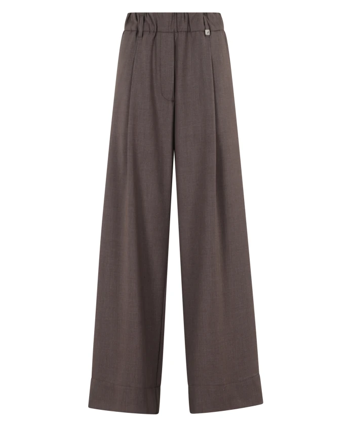 

Брюки бежевого цвета с эластичным поясом Myths, серый