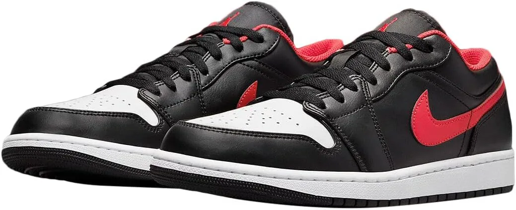 Мужские кроссовки Nike Air Jordan 1 Low, черный/красный/белый — фото 4