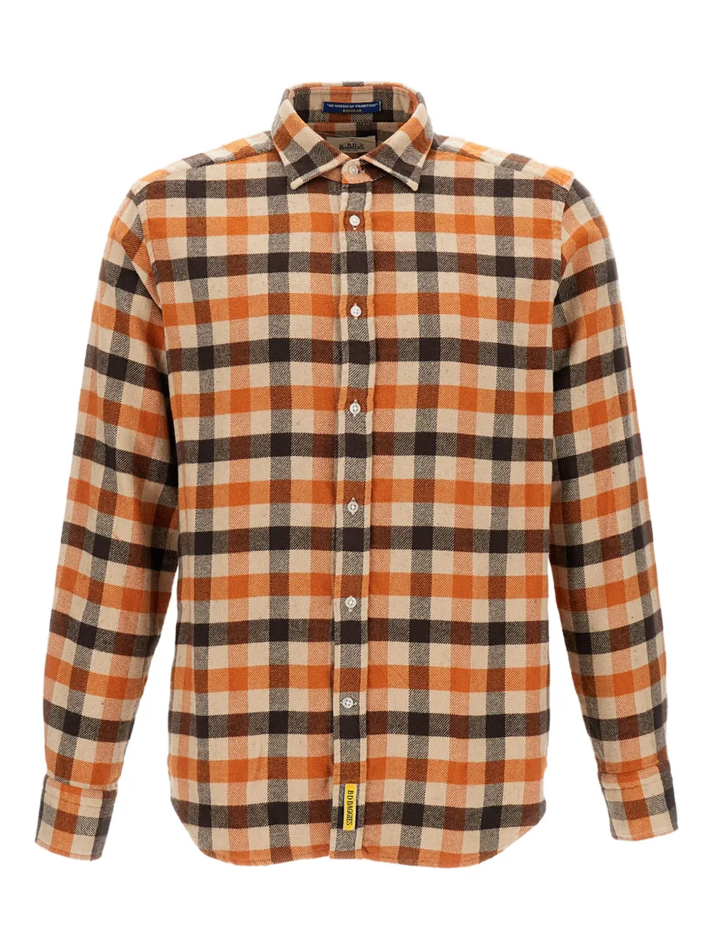 

Клетчатая рубашка с длинными рукавами B.D. Baggies, оранжевый
