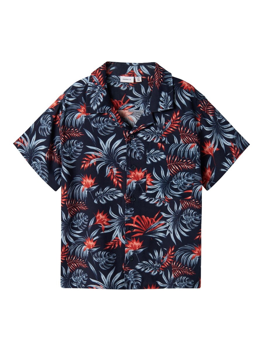 

Рубашка на пуговицах классического кроя NAME IT, синий