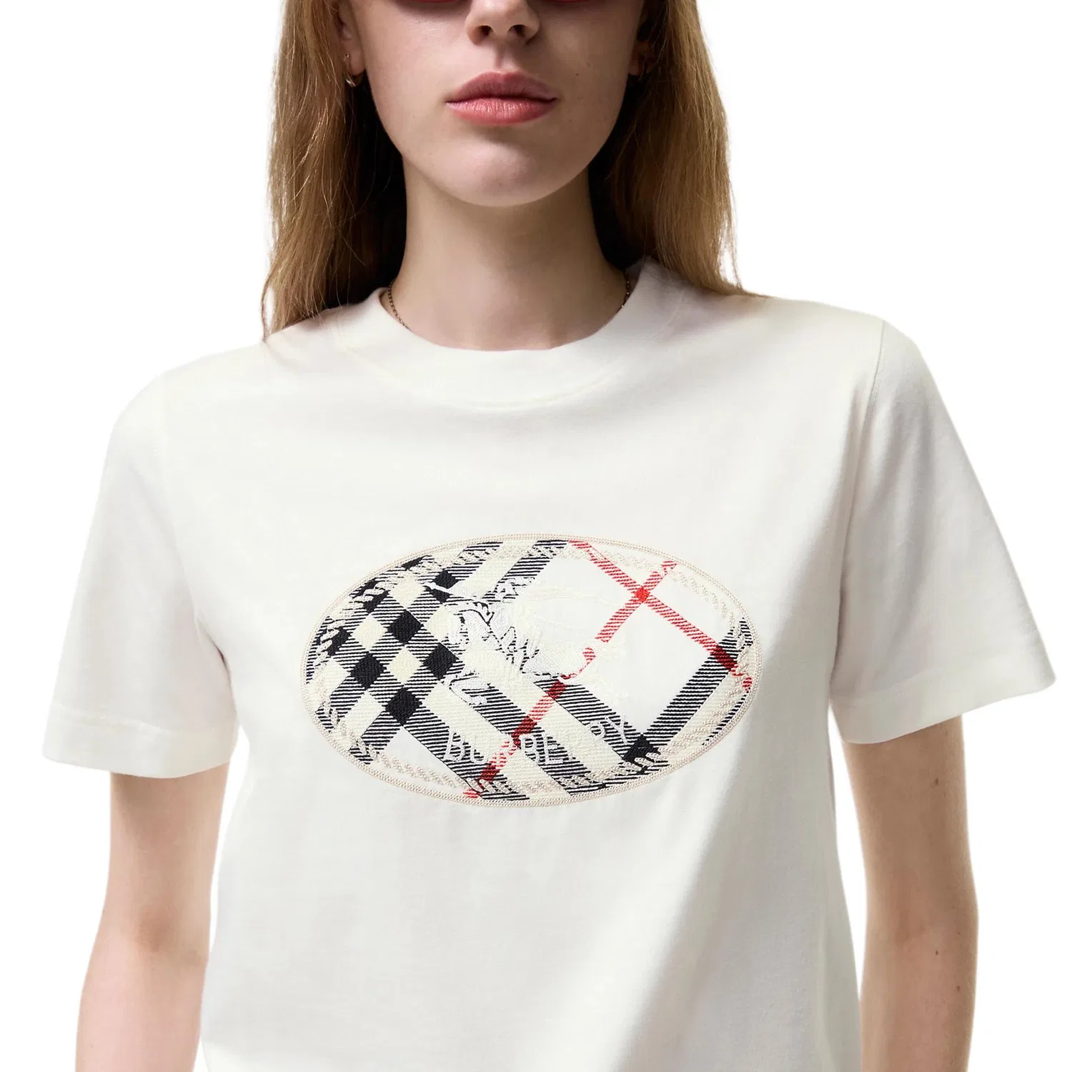 Футболка с коротким рукавом Burberry SS26 Regular Sleeve Women's Chalk White — фото 4
