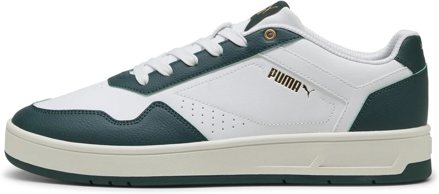 Мужские спортивные кроссовки Puma Court Classic 353780, белый/золотой — фото 4