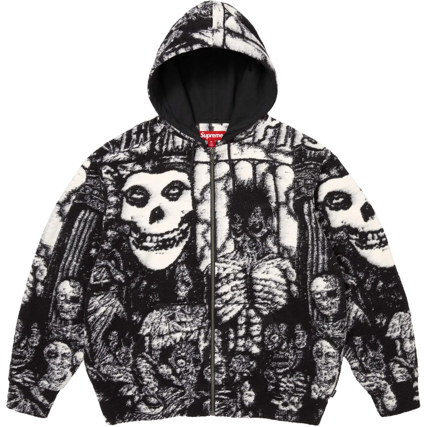 Толстовка на молнии The Misfits SS26 WEEK7, унисекс Supreme, Black